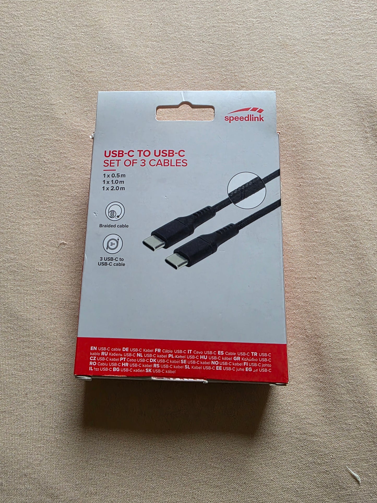 Speedlink 3er Kabelset USB-C zu USB-C