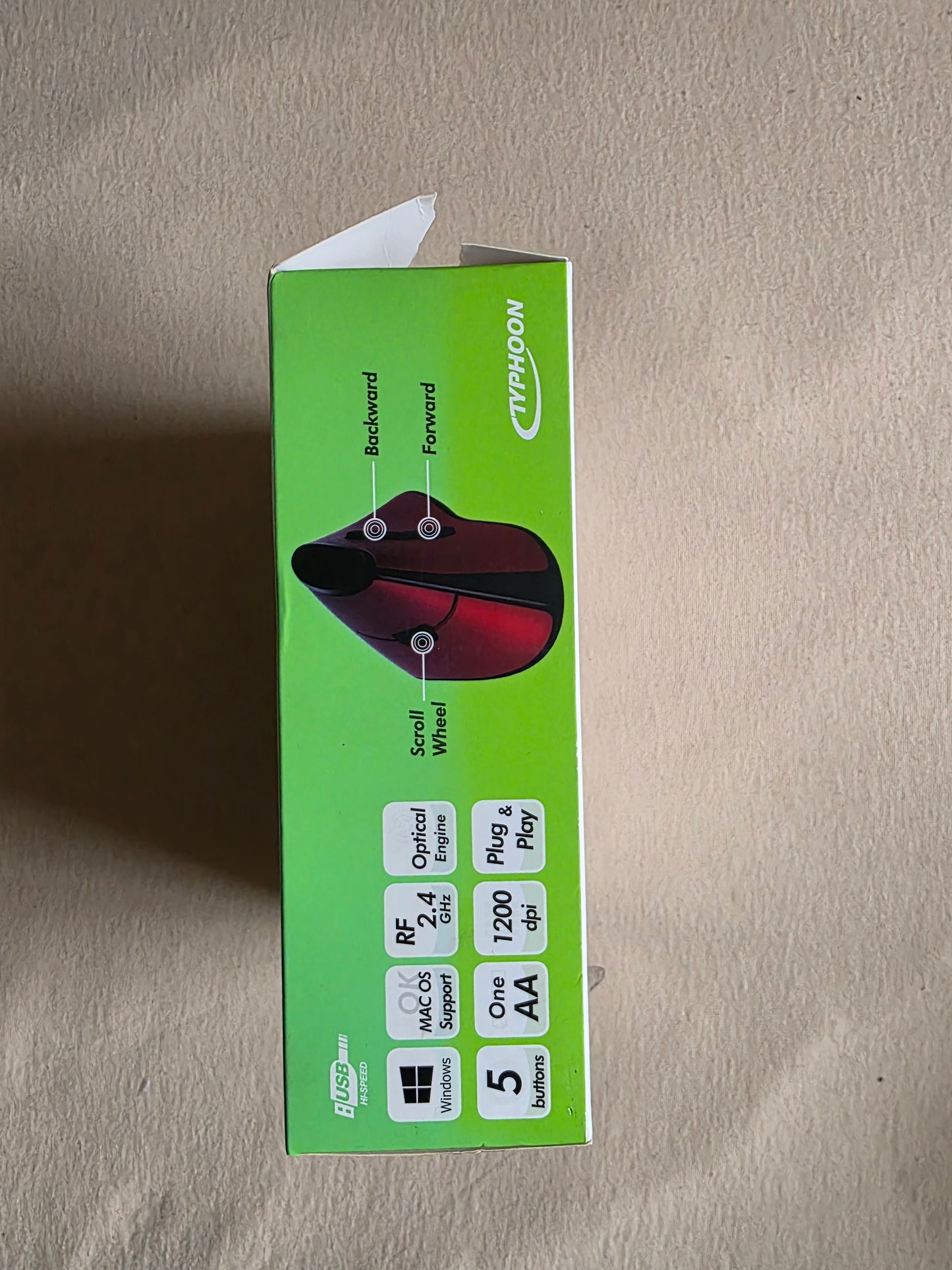 Typhoon Vertical Mouse OVP