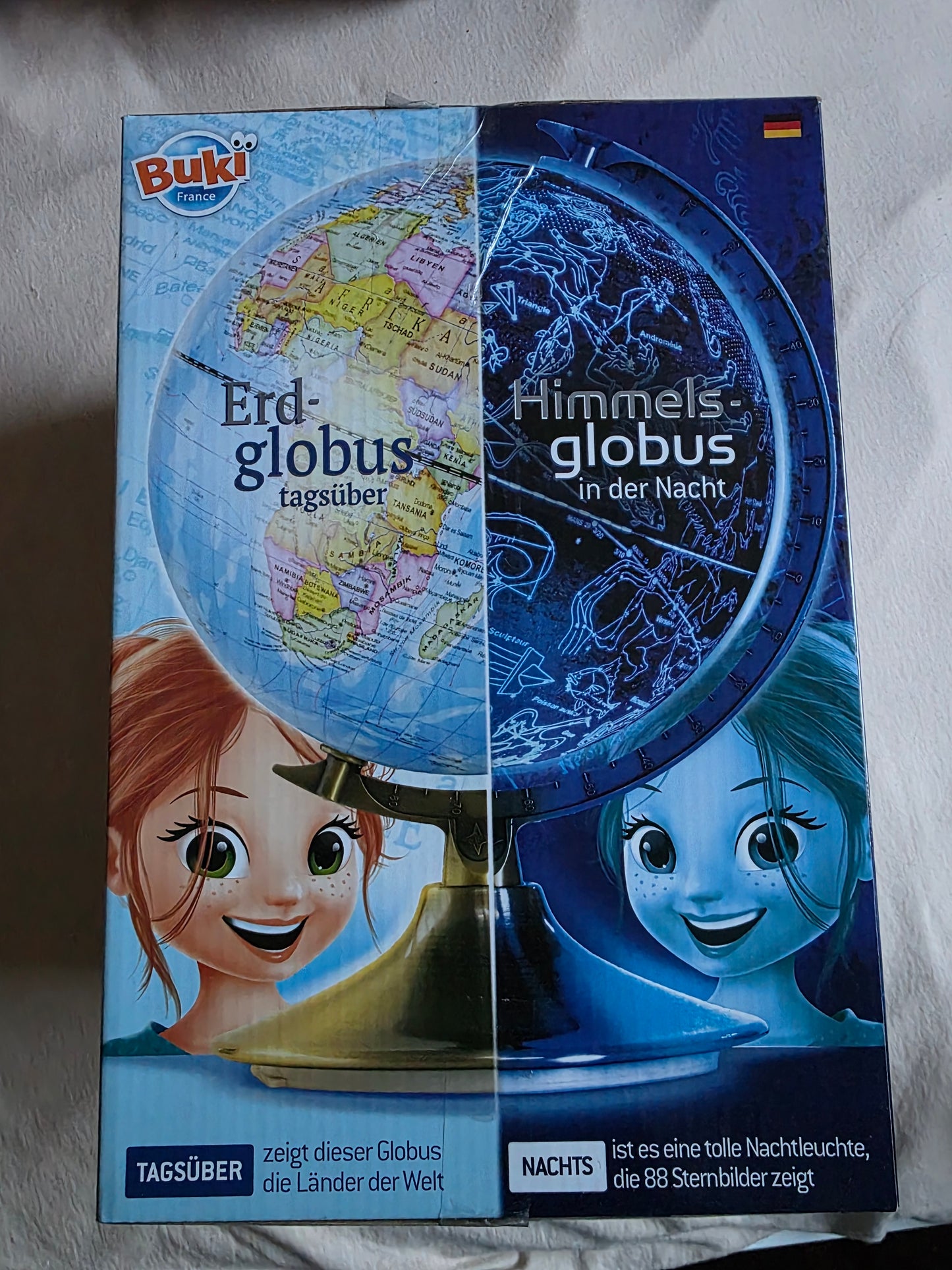Burki France Erdglobus und Himmelsglobus  2in 1