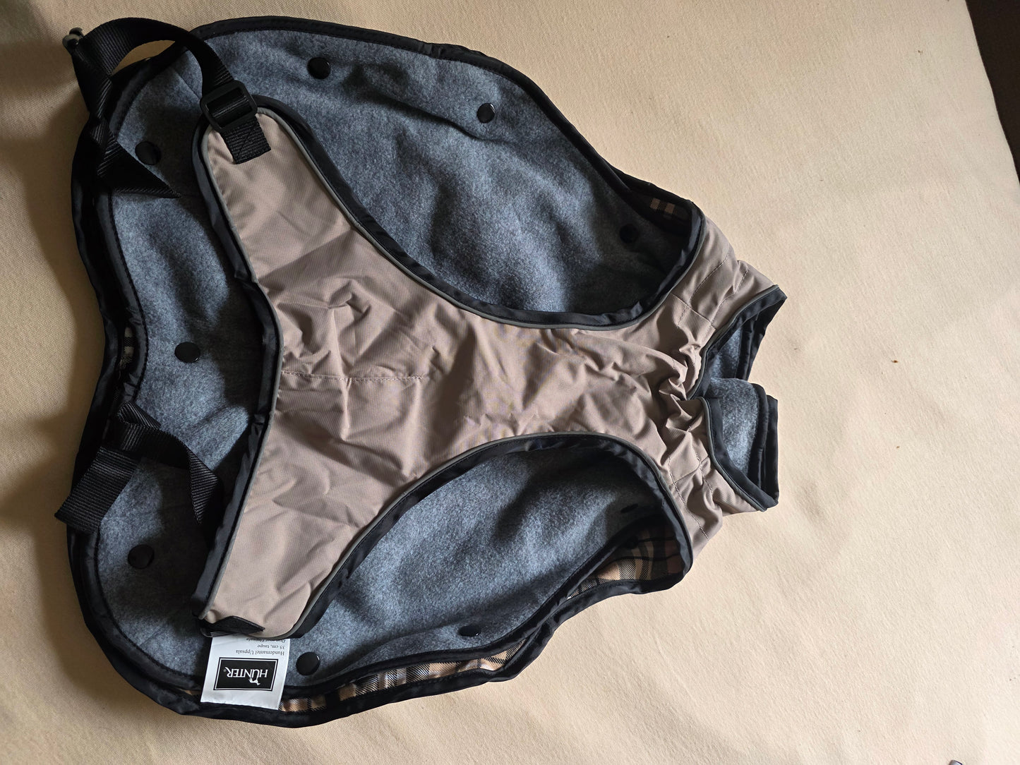 HUNTER Hundemantel UPPSALA, herausknüpfbares Innenfutter, wasserabweisend