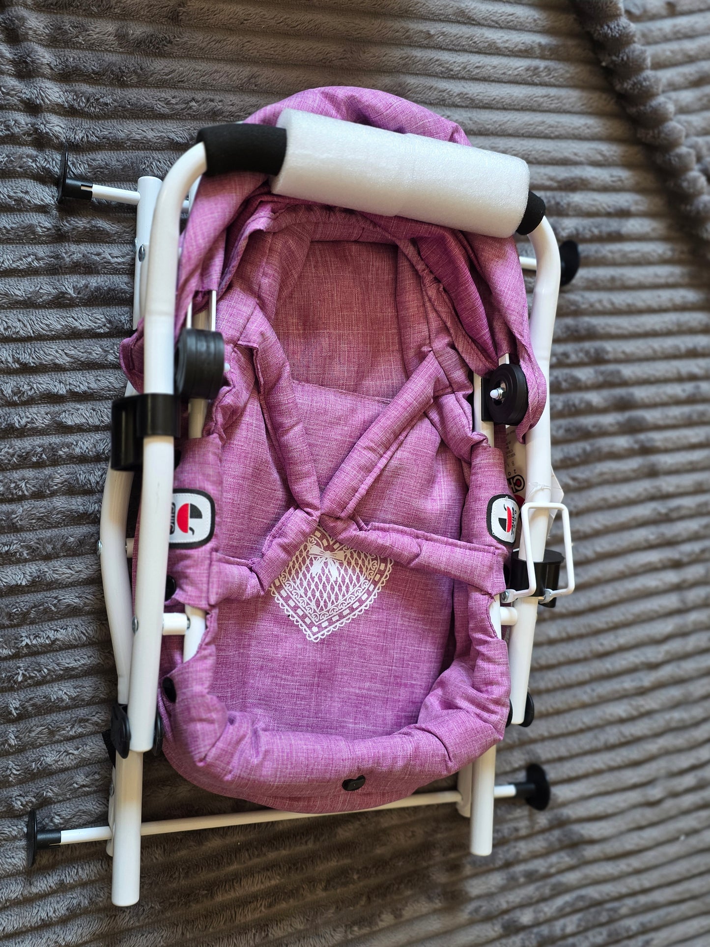 Bayer Chic 2000 Kombi-Puppenwagen MIKA Jeans pink