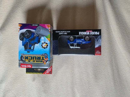 Police Vehicle + Toy Toys Build Truck für Kinder OVP