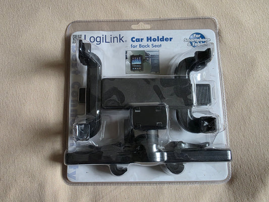 LogiLink Smartphone-/Tablet-PC-KFZ-Rücksitzhalter, schwarz OVP