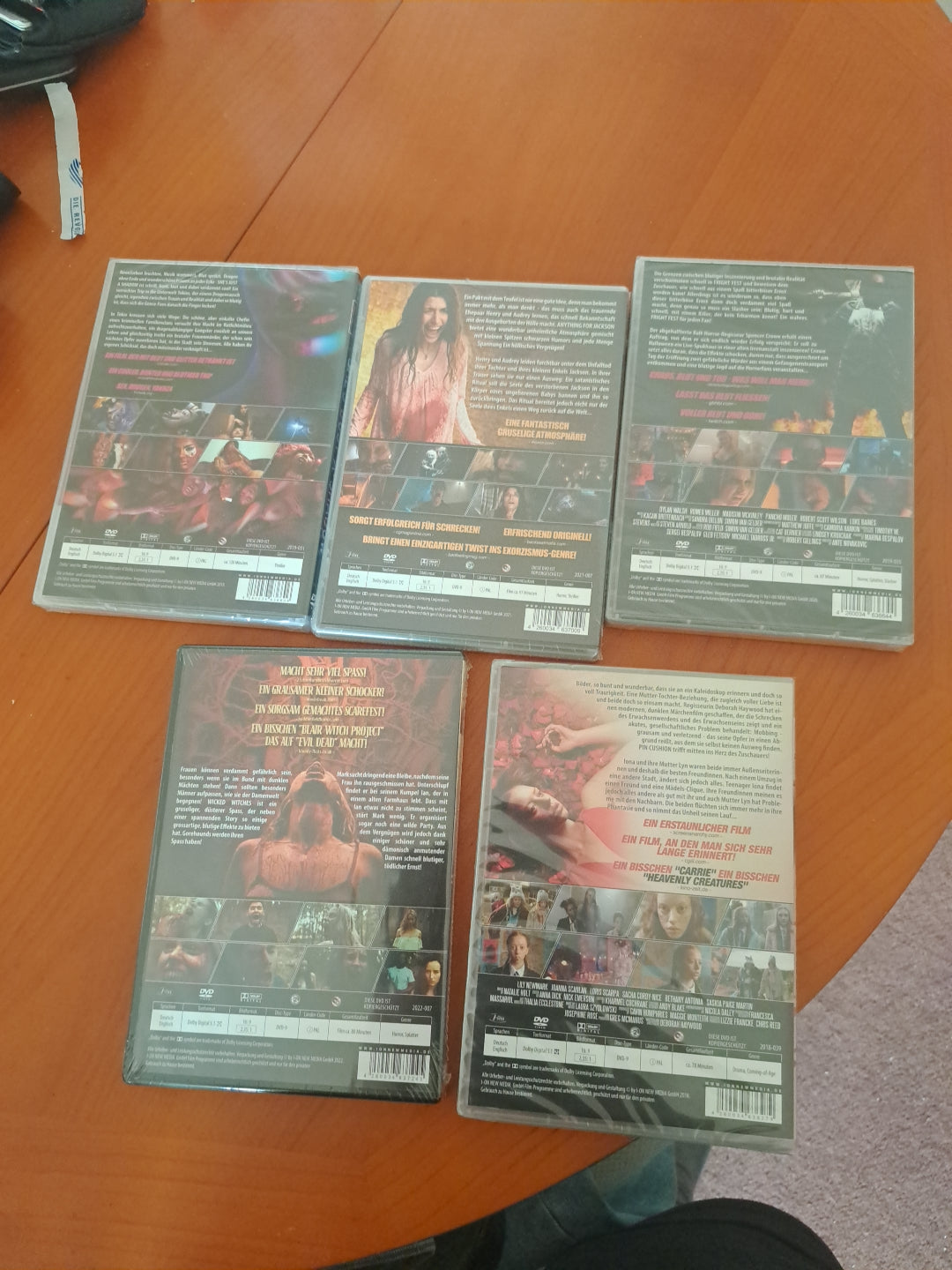 5 DVD OVP HORROR und THRILLER