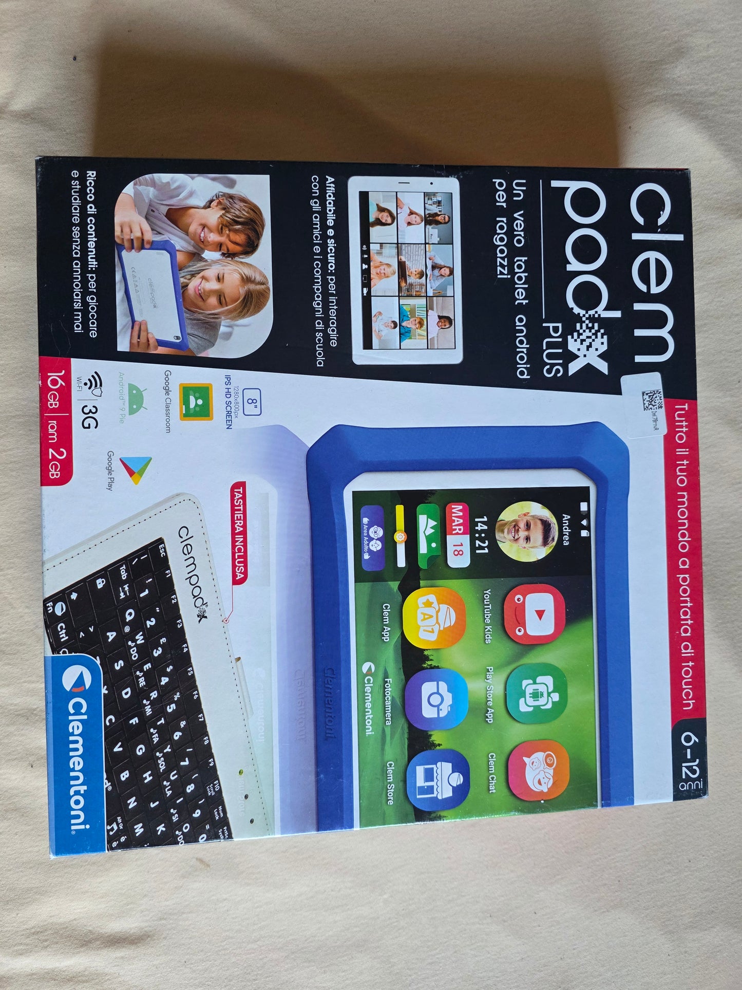 Clempad X Plus Tablet mit Tastatur und Länderkarten