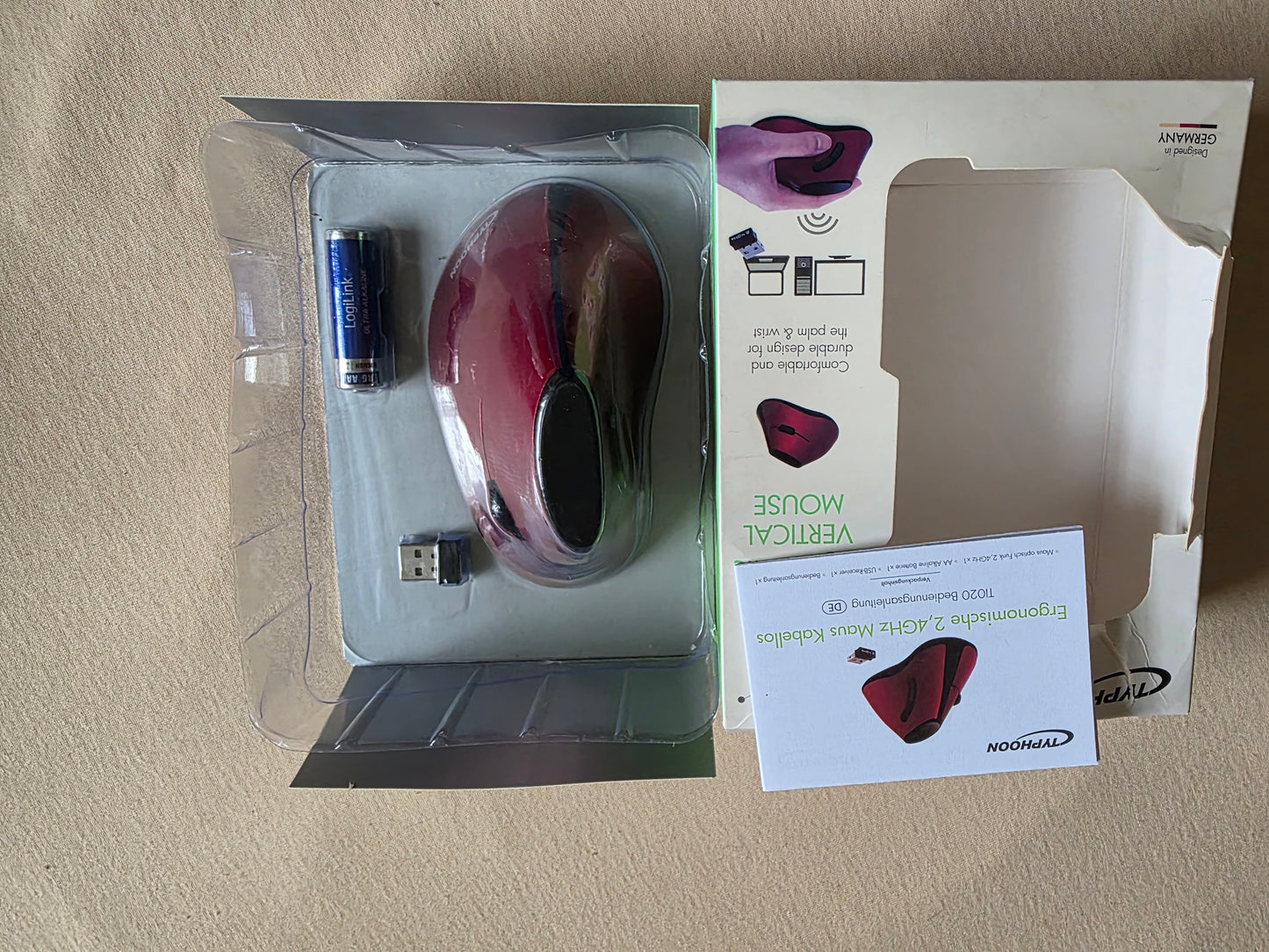 Typhoon Vertical Mouse OVP