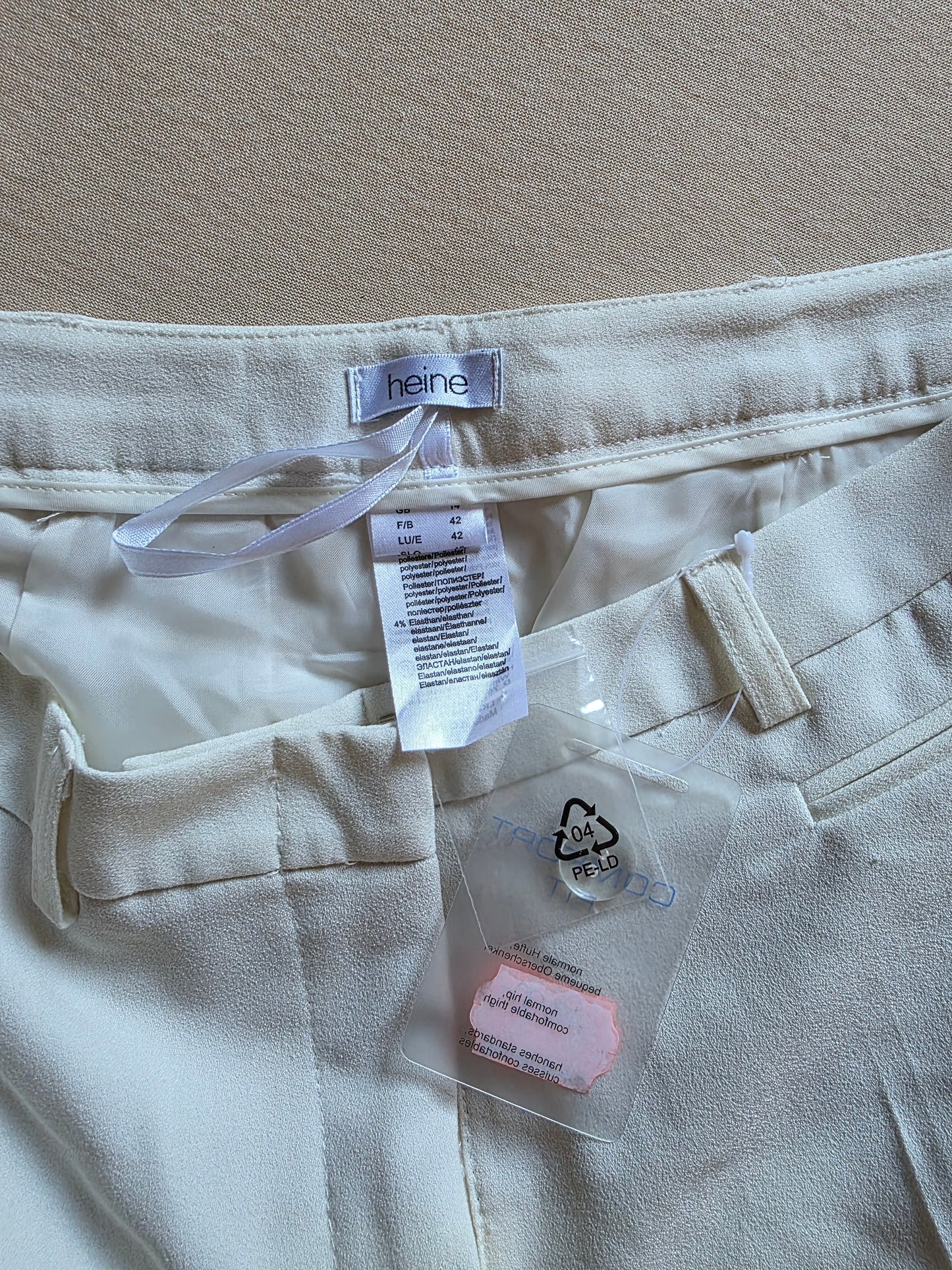 Heine weisse Hose Comfort Fit Damen Gr. 40 OVP