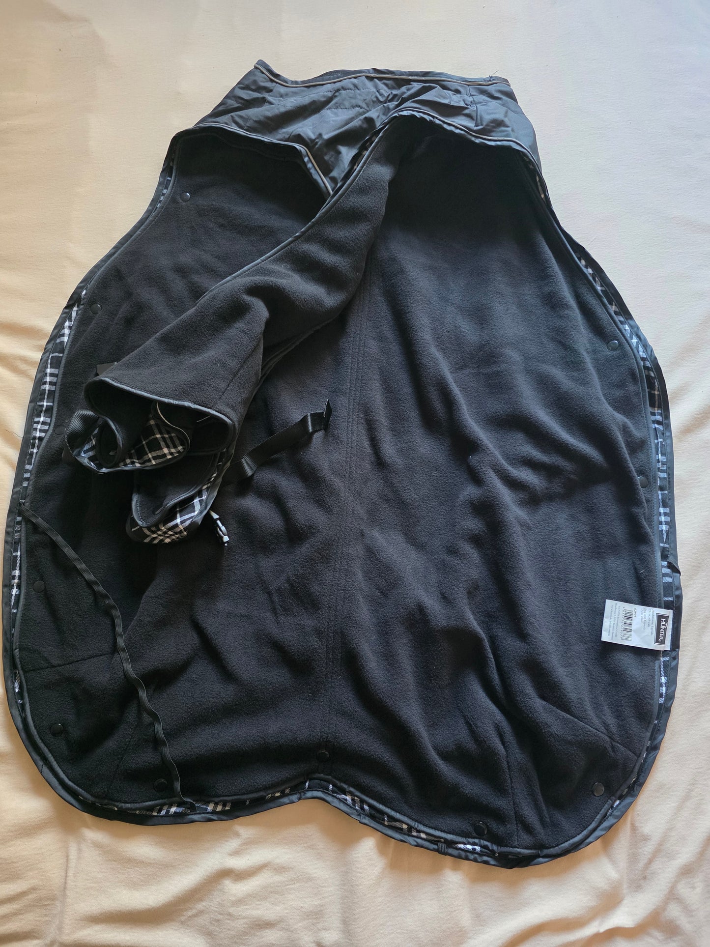 HUNTER Hundemantel UPPSALA,  2in1 Design mit herausknüpfbarem Innenfutter