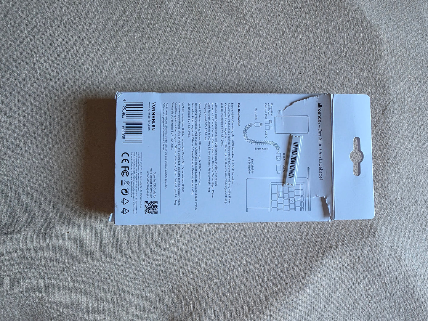 High Six 6in1 Kabel USB-C Lade- & Datenkabel USB