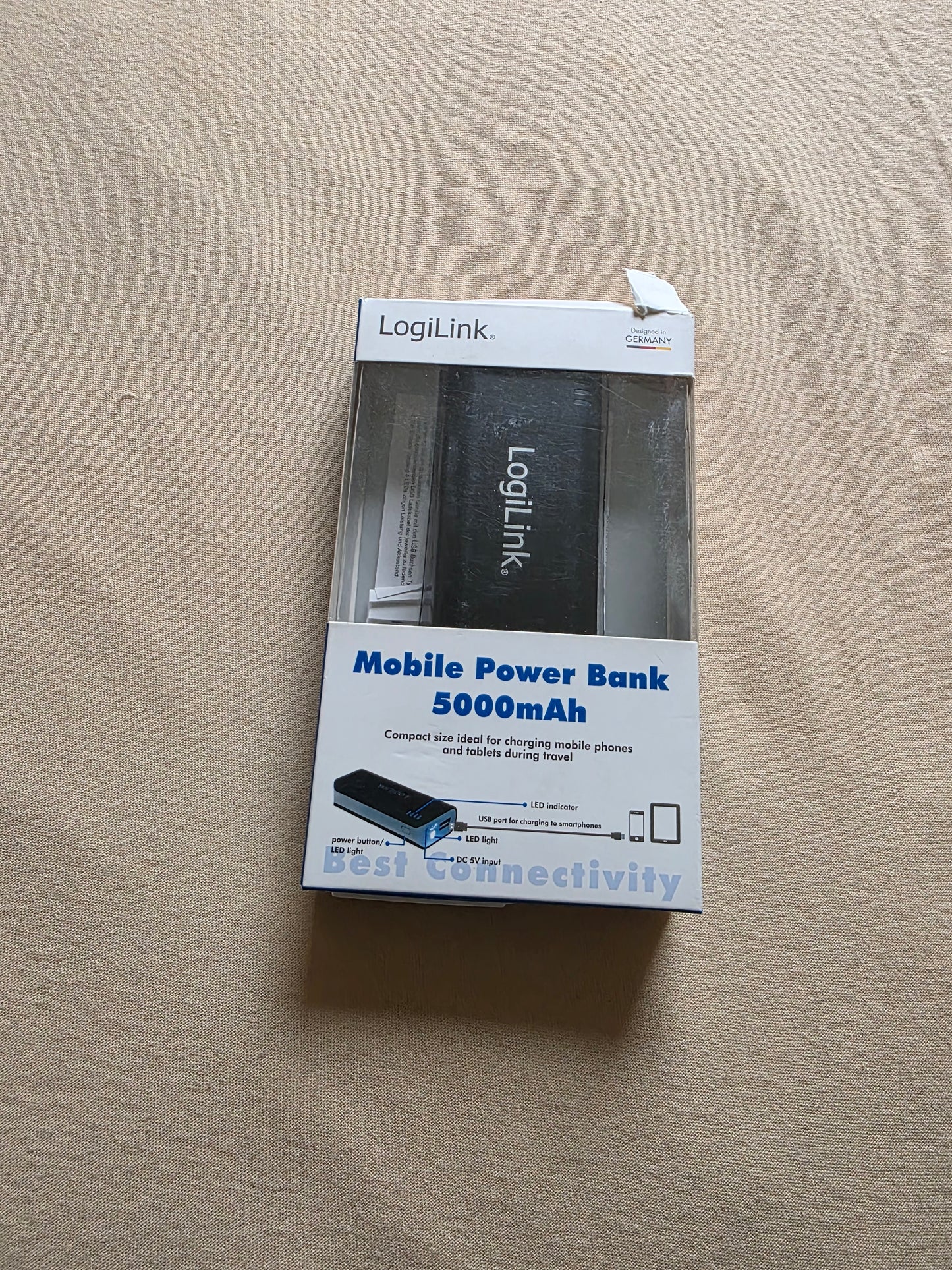 Mobile Powerbank 5000 mAh Schwarz Logilink