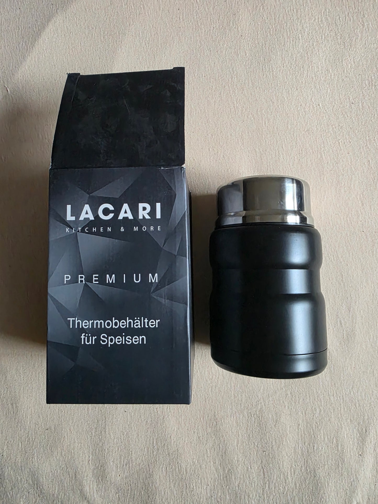 Lacari Thermobehälter mit Löffel OVP Neuware