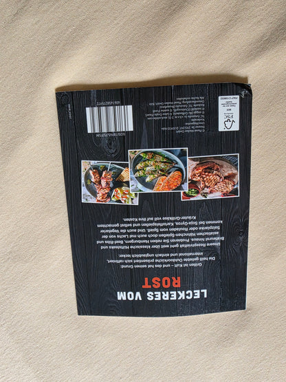 Schieferplatten im 4er Set + Schieferplatte Happy Halloween + Grill Kochbuch